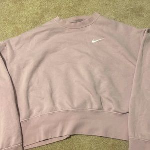 nike blush pink crewneck- OVERSIZED